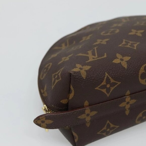 LOUIS VUITTON Monogram Trousse Demi Ronde Cosmetic Pouch M47520 LV Auth 131597 - Picture 3 of 16